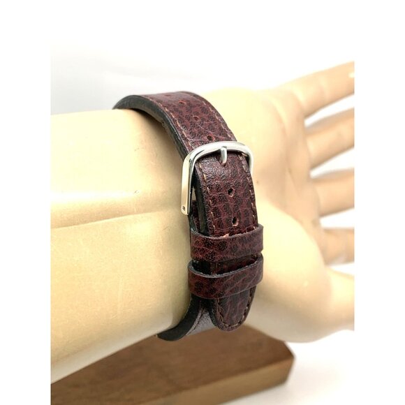 Timex Men's Watch T20041 Quartz Indiglo Silver Dial Day Date Leather Band 35mm - Picture 10 of 14